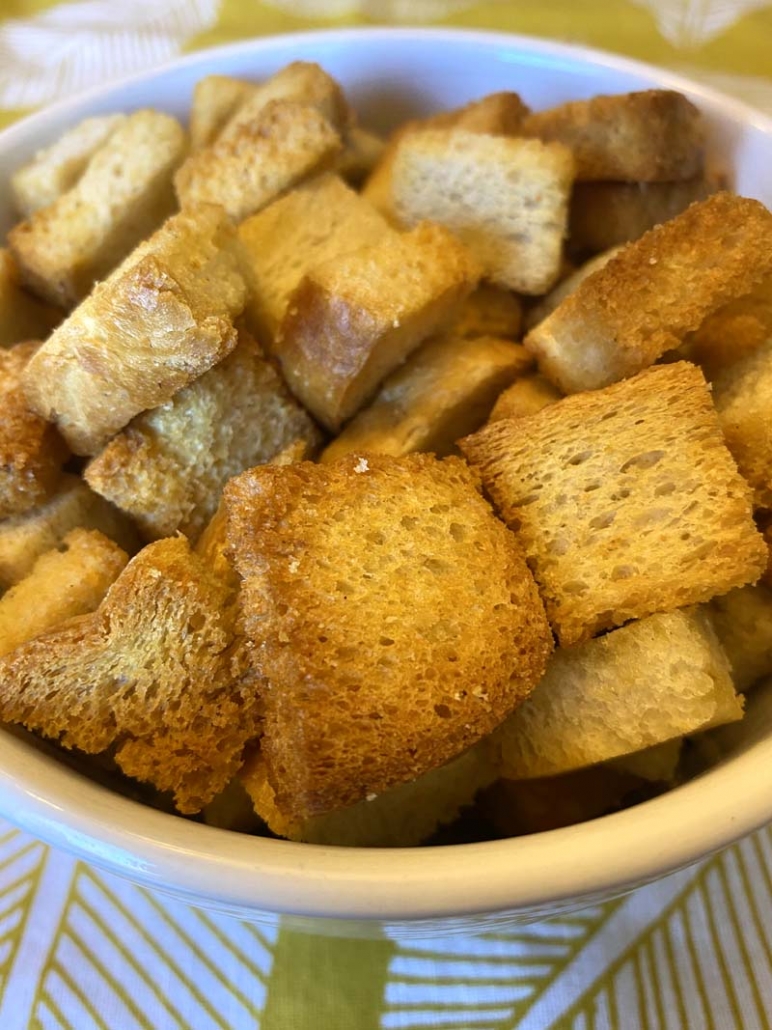 air fryer homemade croutons recipe