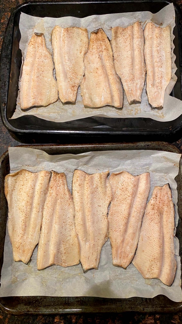 Oven Baked Rainbow Trout Fish Fillet Recipe