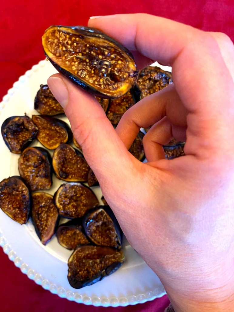 eating air fried figs