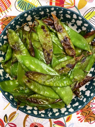 Air Fryer Roasted Snow Peas Recipe