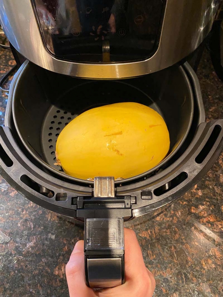 Air Fryer Whole Spaghetti Squash