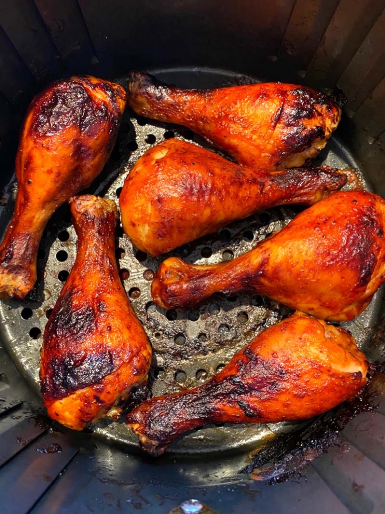 Air Fryer BBQ Chicken Legs Melanie Cooks