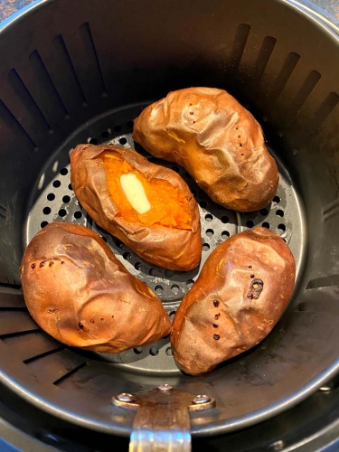 Air Fryer Baked Sweet Potatoes