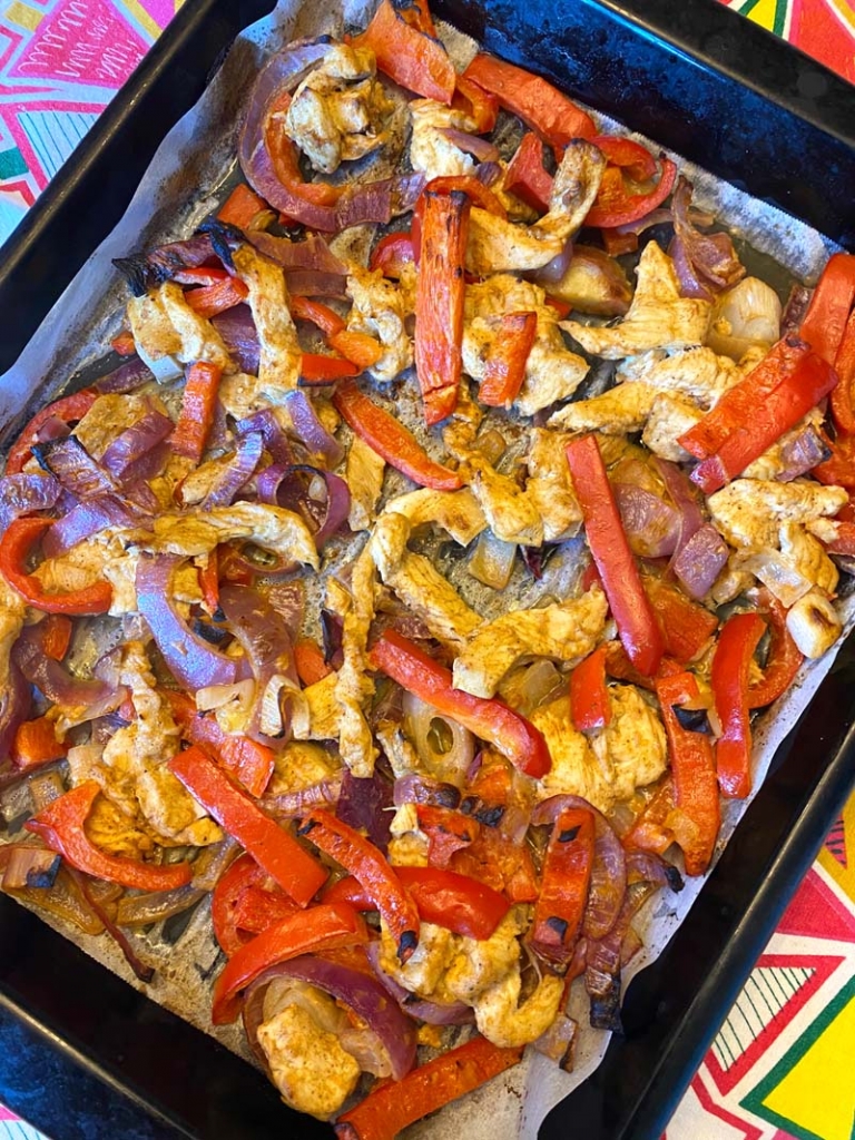 Sheet Pan Chicken Fajitas