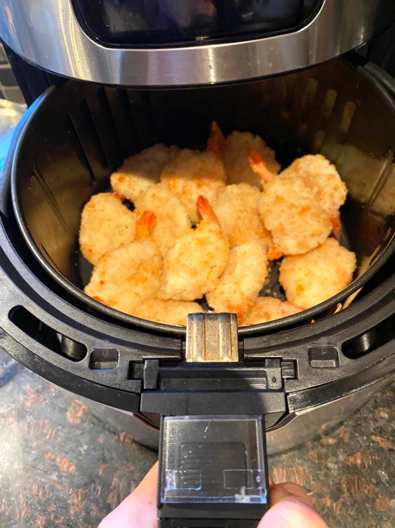 cooking breaded shrimp in the air fryer 