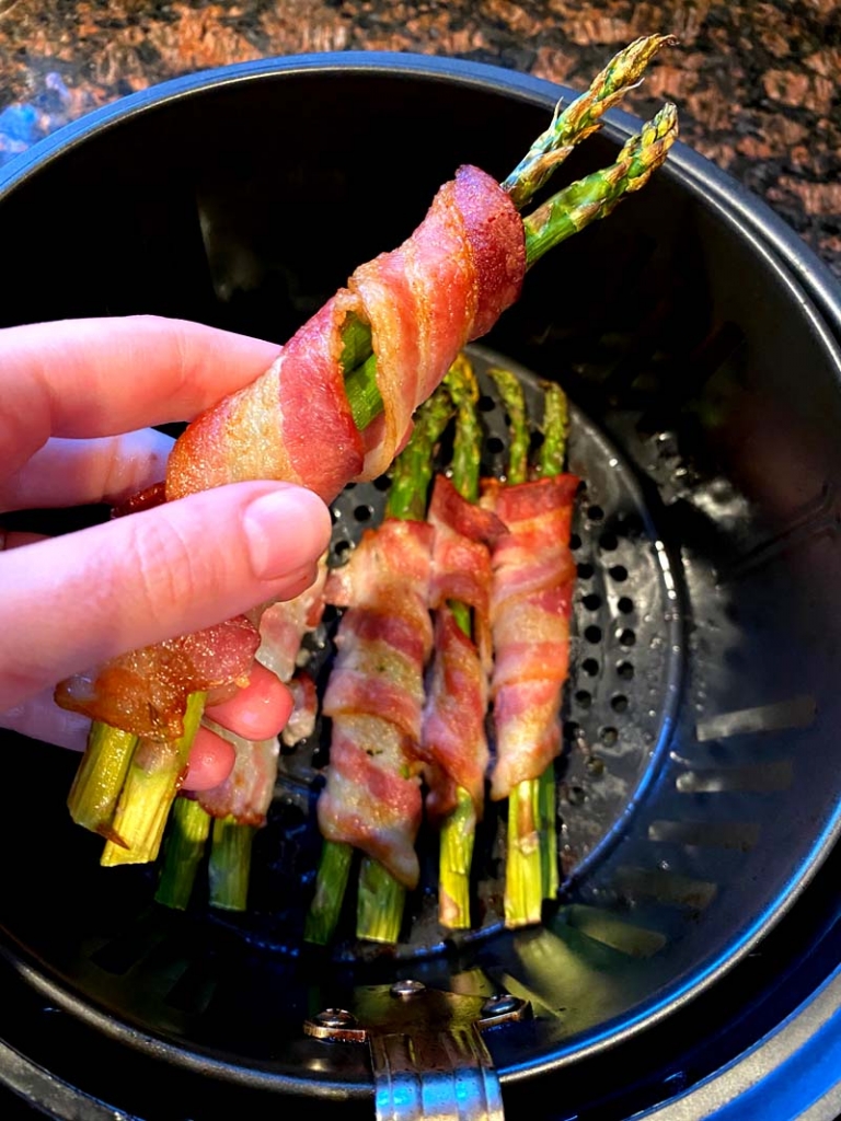 Air Fryer Bacon Wrapped Asparagus