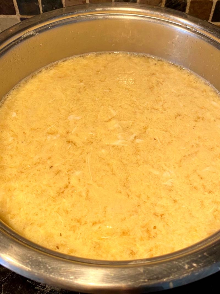 homemade egg drop soup
