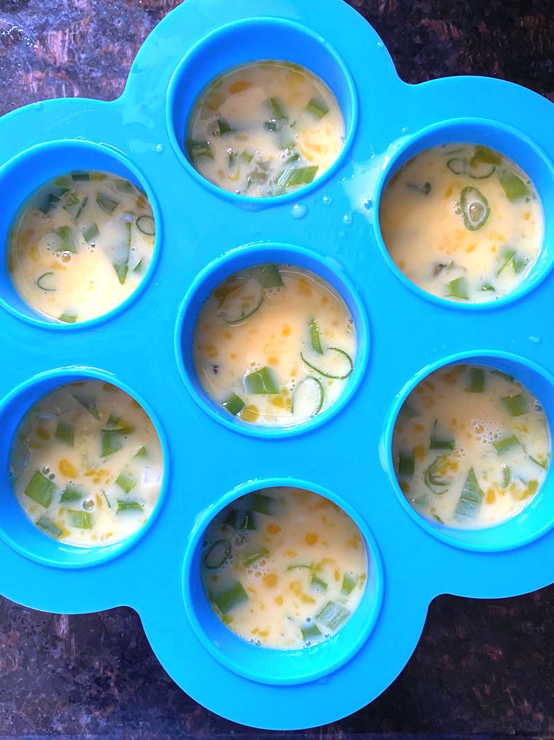 Egg bites in the instant pot mold