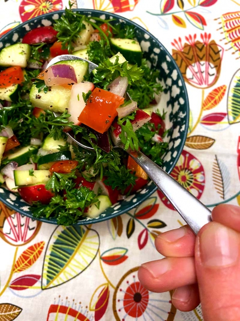raw zucchini salad