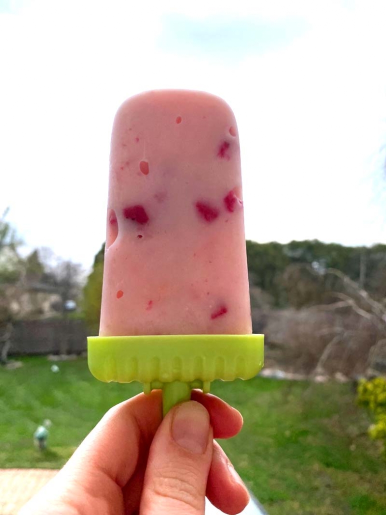 homemade frozen yogurt popsicles