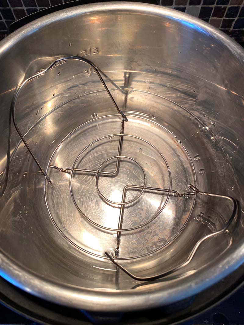 The trivet in the instant pot