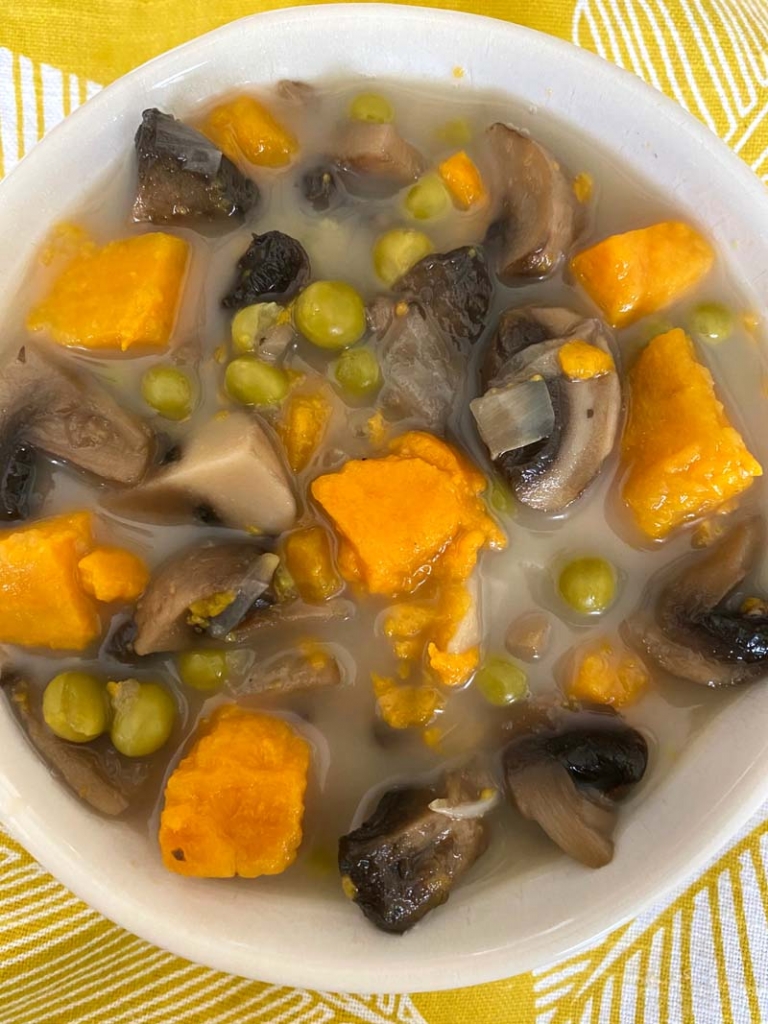 Instant Pot Mushroom Sweet Potato Soup
