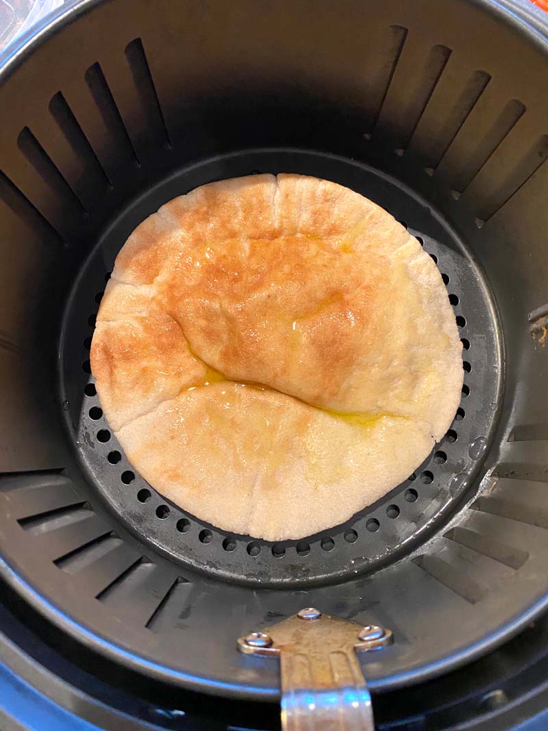 Pita bread in the air fryer