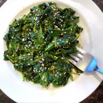 Spicy Garlic Sesame Sauteed Kale