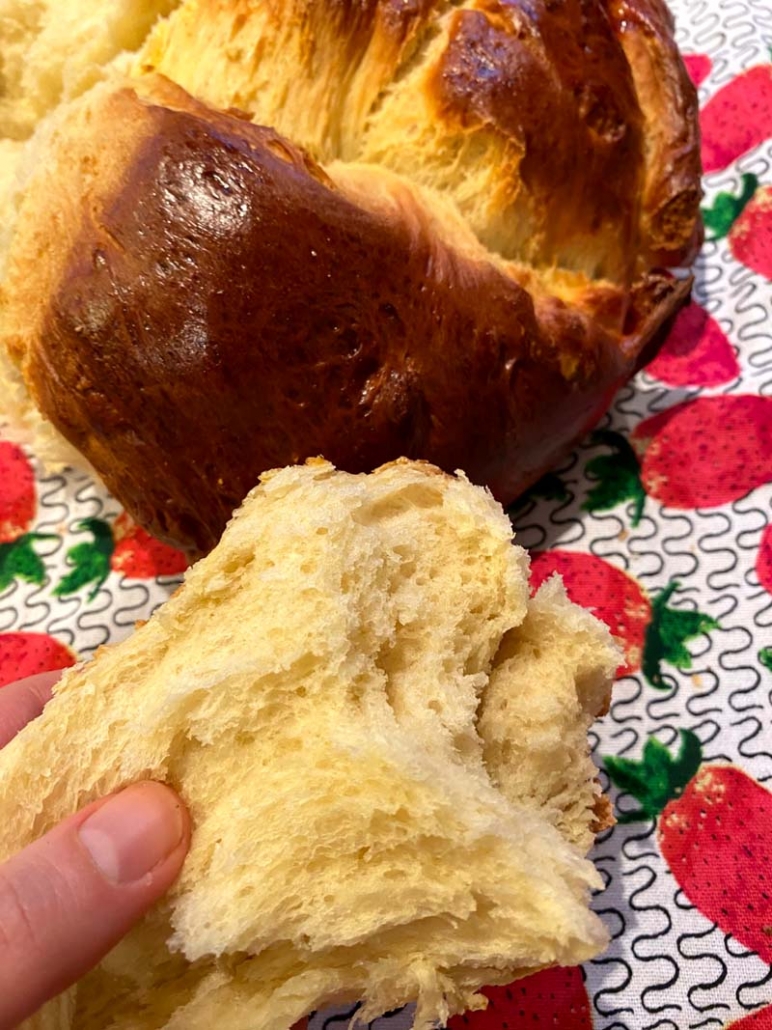 baked challah bread