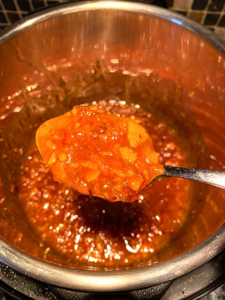 spoonful of orange marmalade 