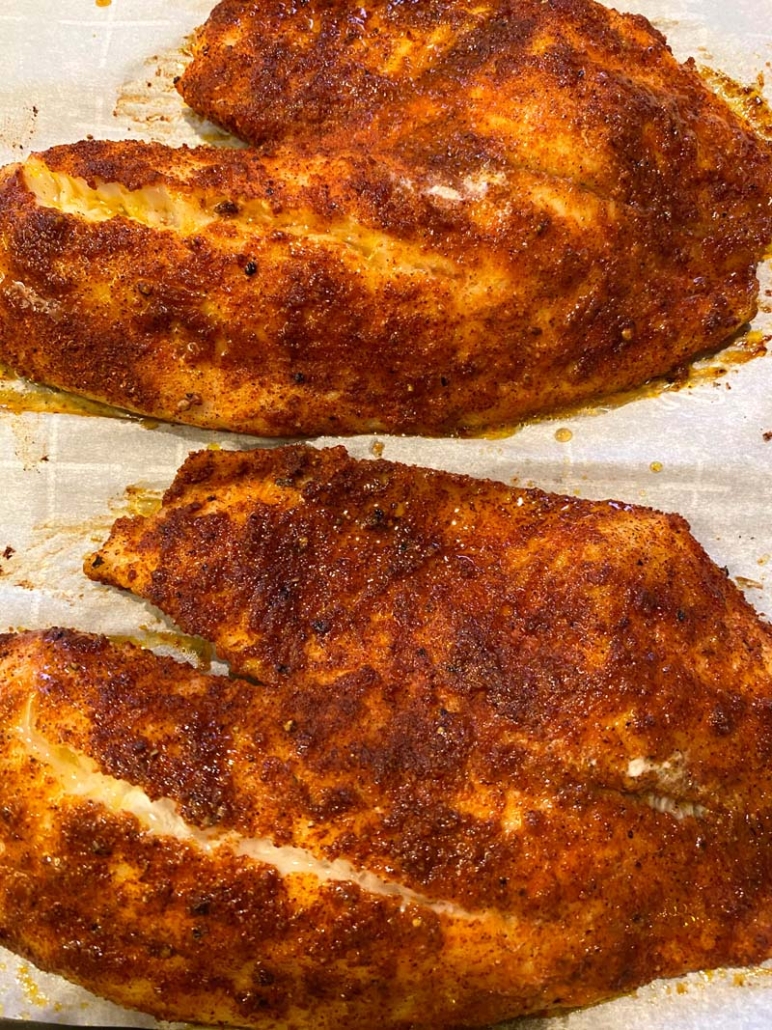 spicy blackened tilapia