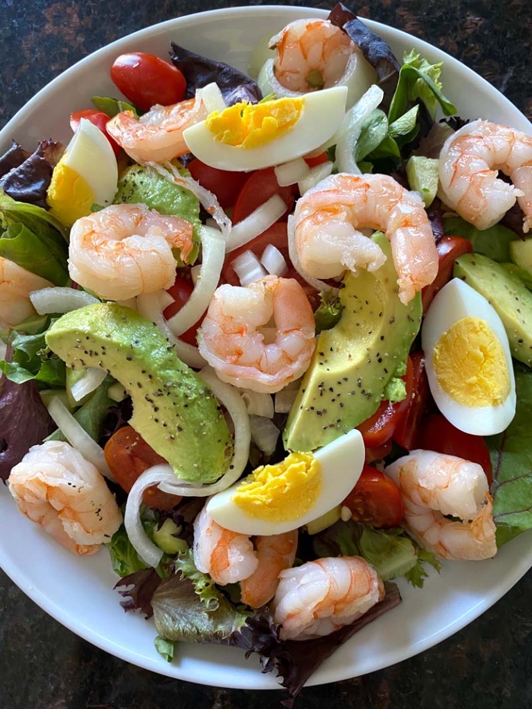 Shrimp Egg Avocado Salad