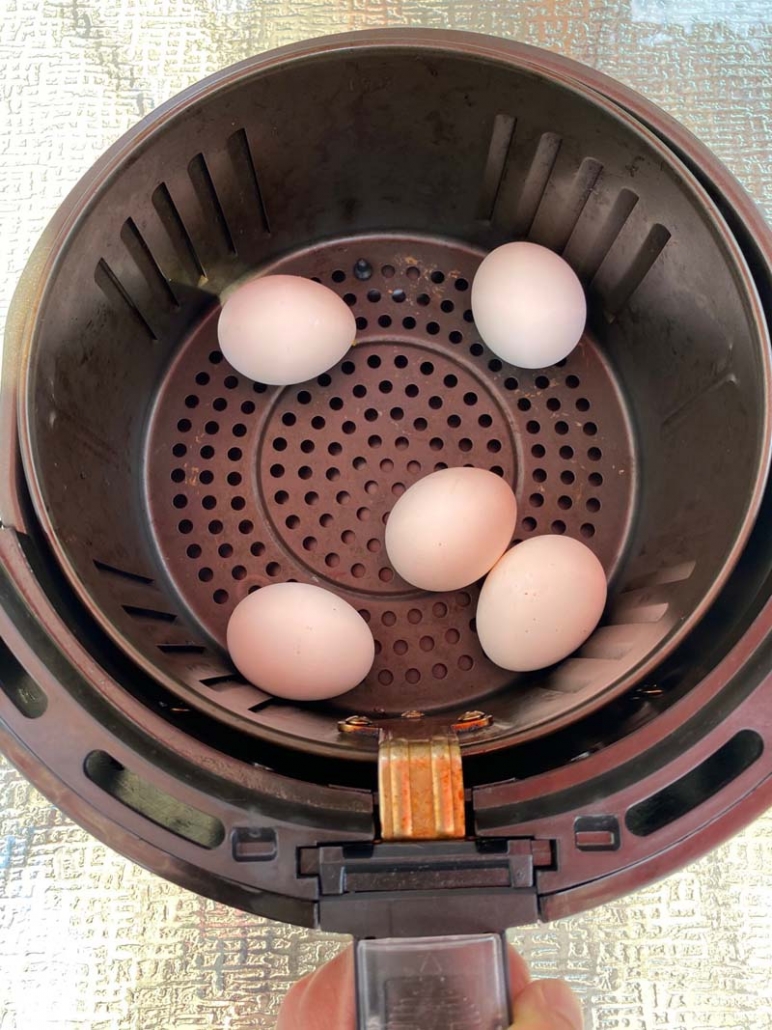 hard boiled eggs in air fryer