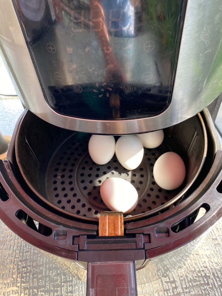 air fryer hard boiled eggs without rack