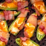 Air Fryer Bacon Wrapped Jalapeno Poppers Keto Recipe