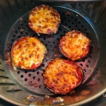 Air Fryer Eggplant Pizzas