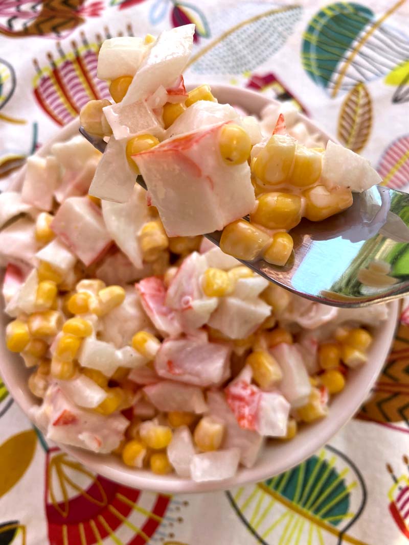 Imitation Crab And Canned Corn Salad Recipe – Melanie Cooks