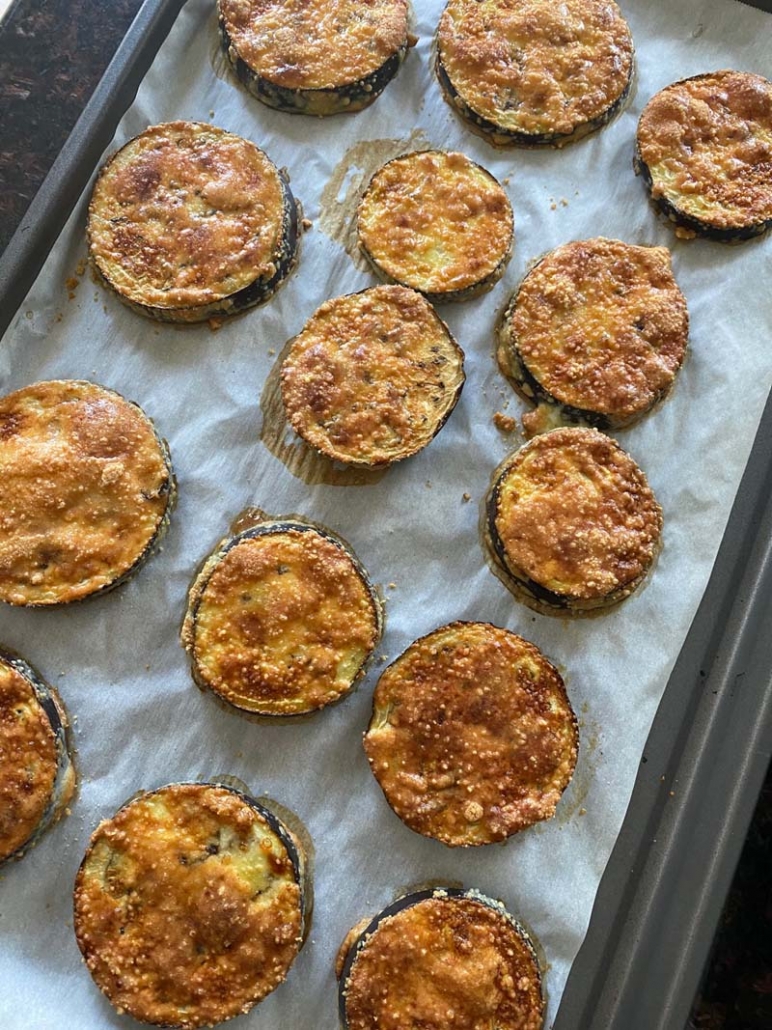 Crispy gluten-free baked eggplant