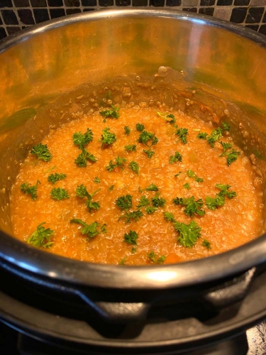 Instant Pot Lentil Quinoa Soup Recipe