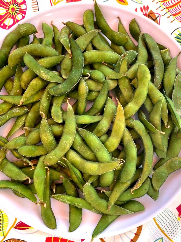 air fried edamame