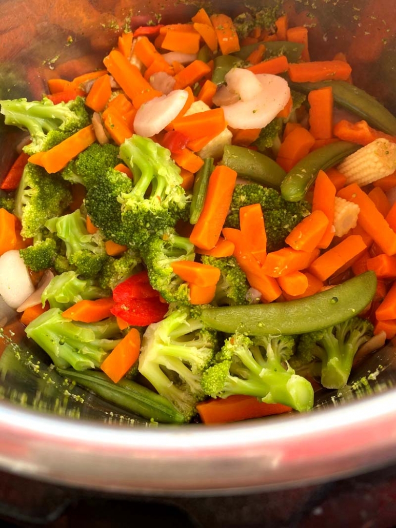 Cooking frozen veggies in the instant pot 
