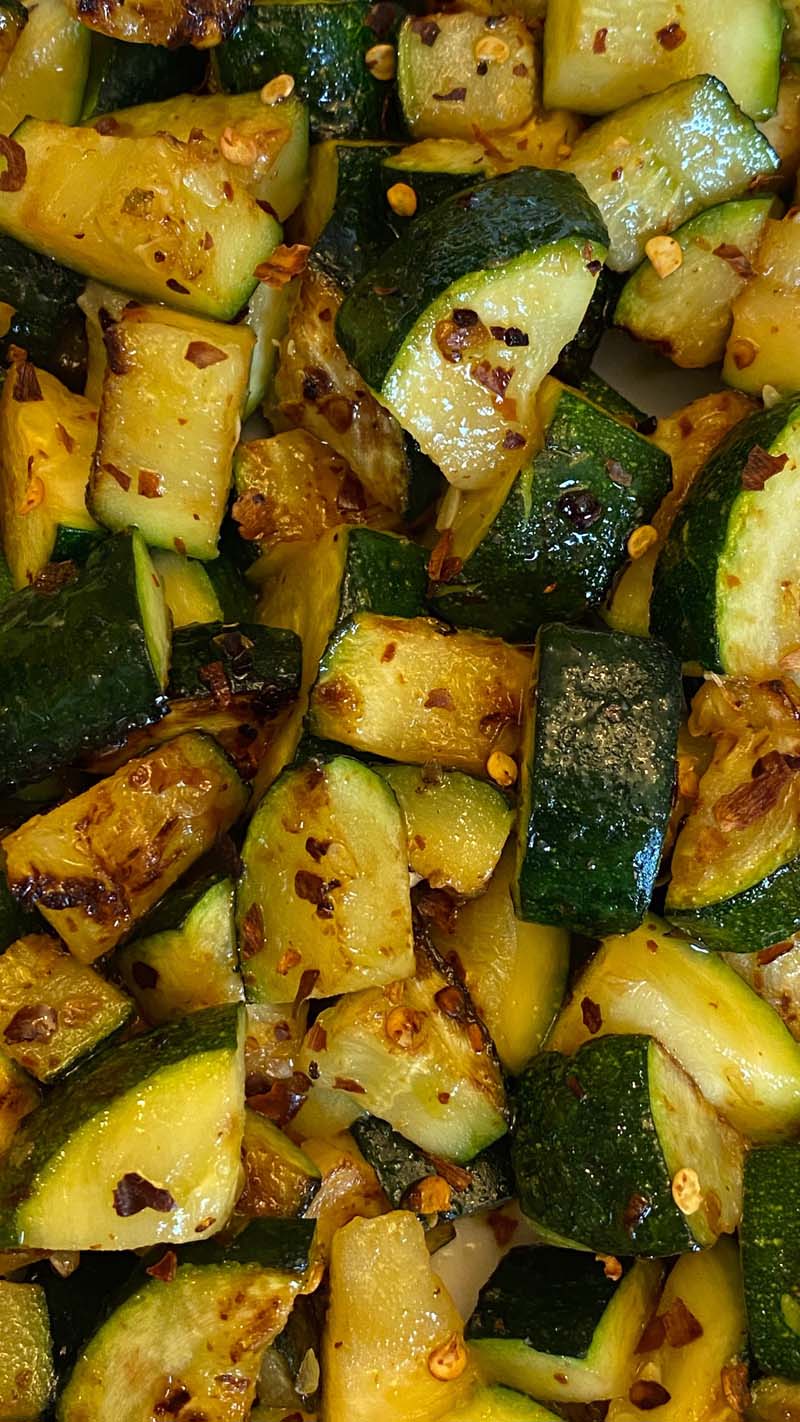 Sauteed Zucchini Recipe - Healthy Keto Pan Fried Zucchini