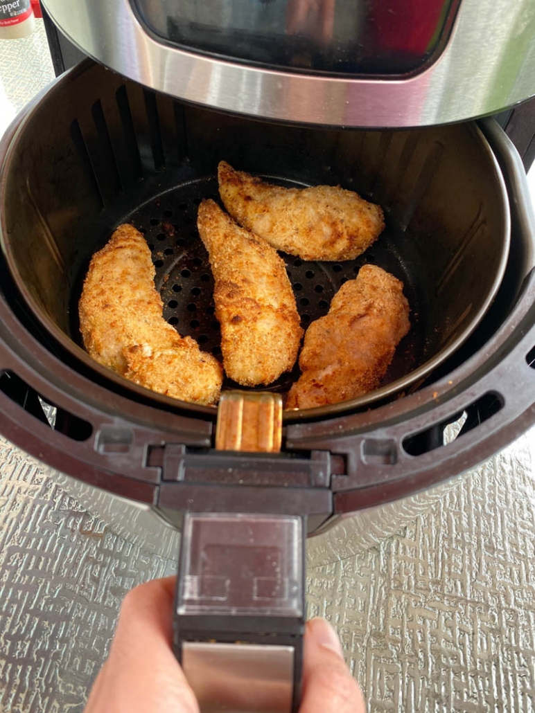 cooking breaded chicken in the air fryer 