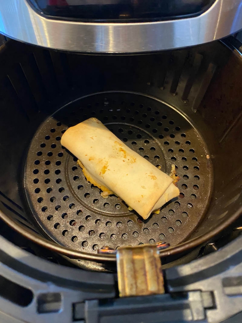Air Fryer Frozen Burrito