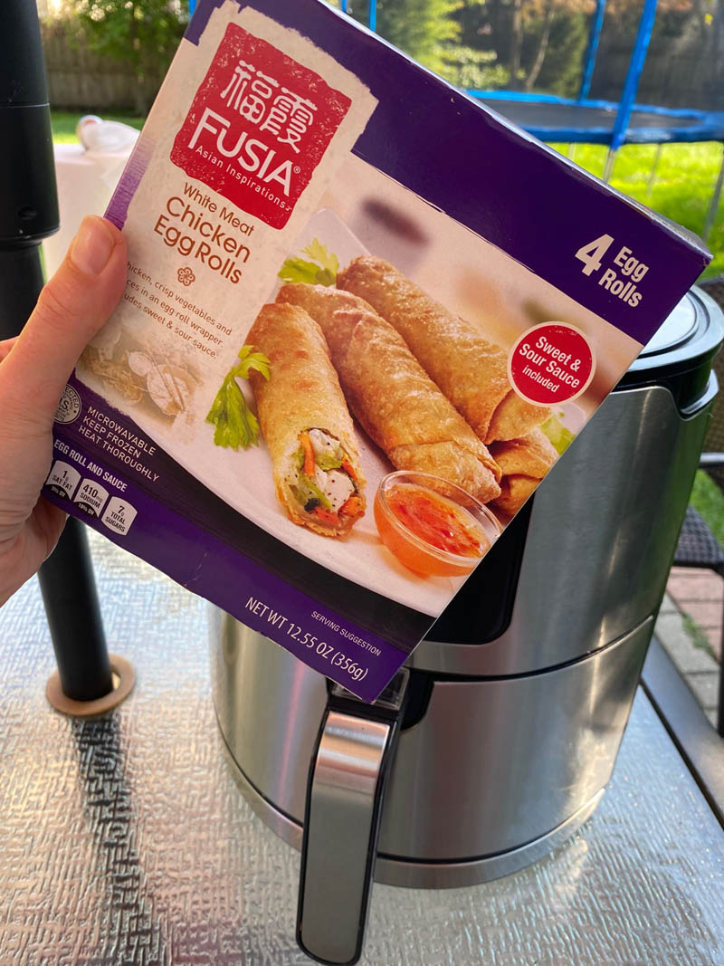 air fryer frozen egg rolls