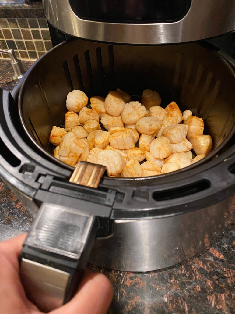 cooking scallops in the air fryer 