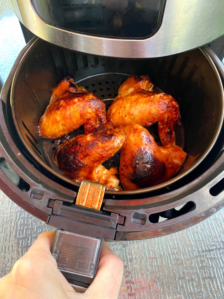 air fried bbq chicken wings 