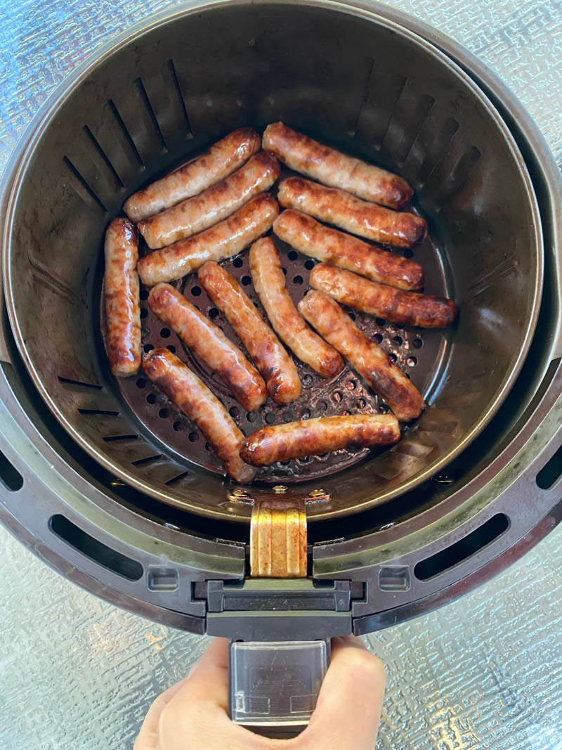 frozen air fried sausages