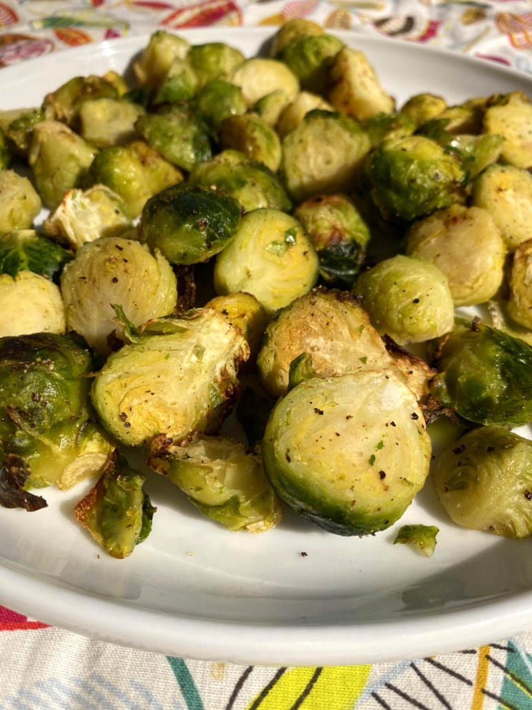 air fried brussel sprouts