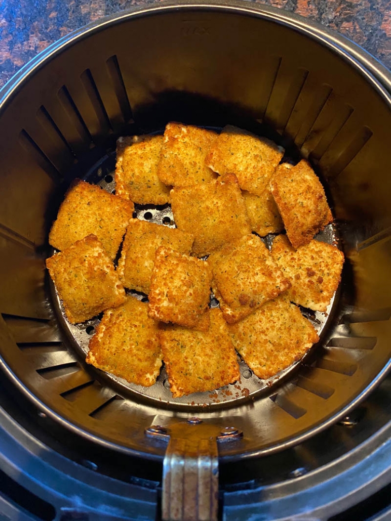 cooking breaded ravioli in air fryer 