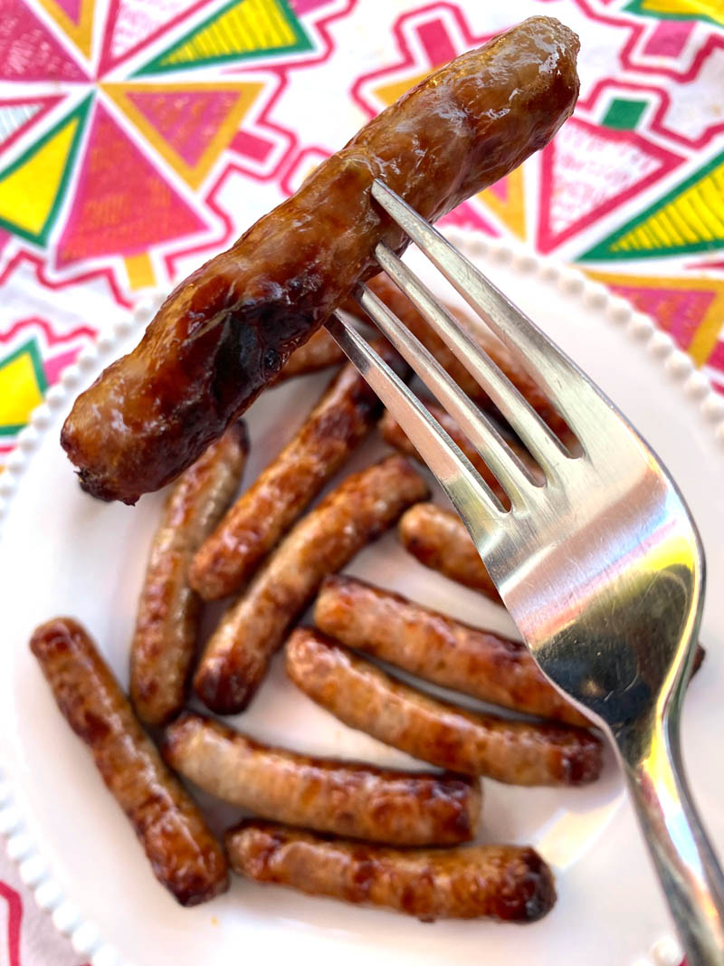 air fried breakfast sausages