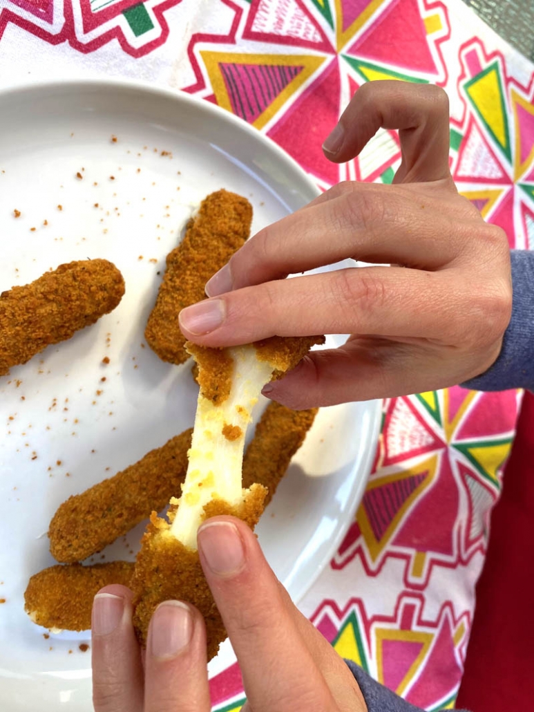 Mozzarella Cheese Sticks Air Fried