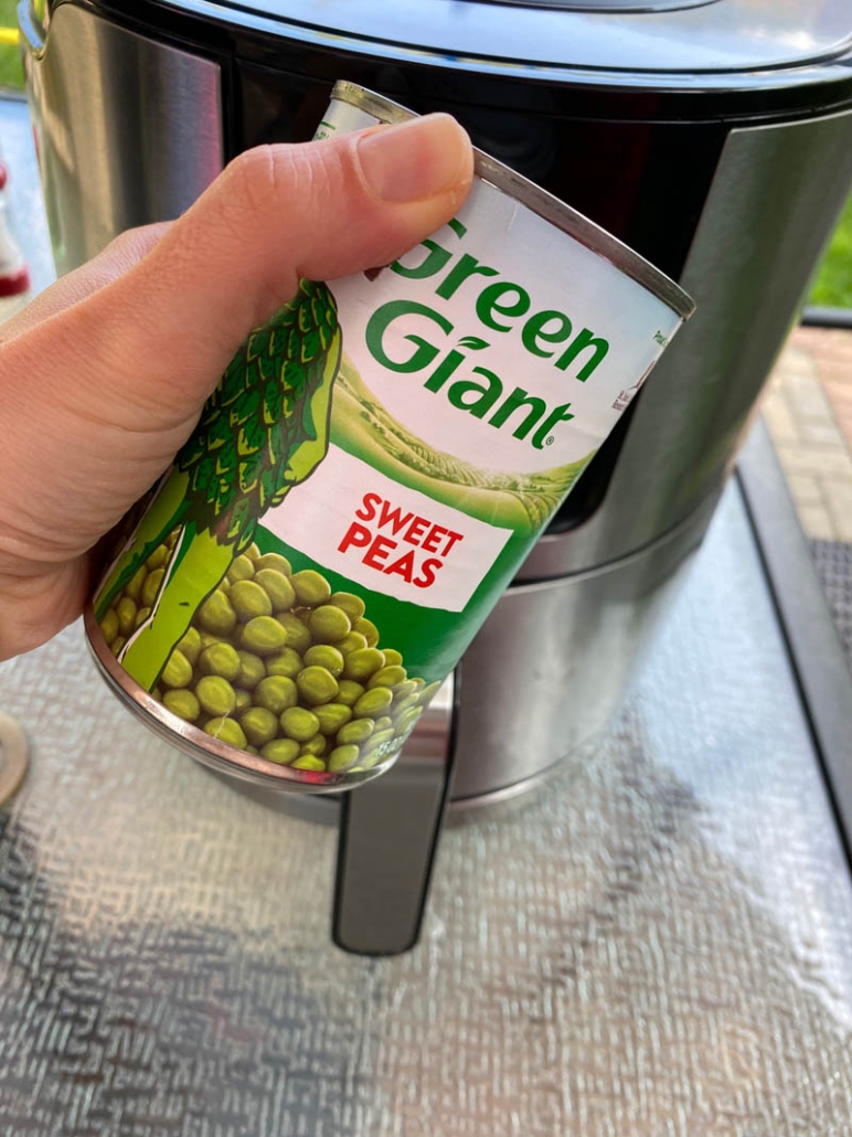 a can of sweet peas