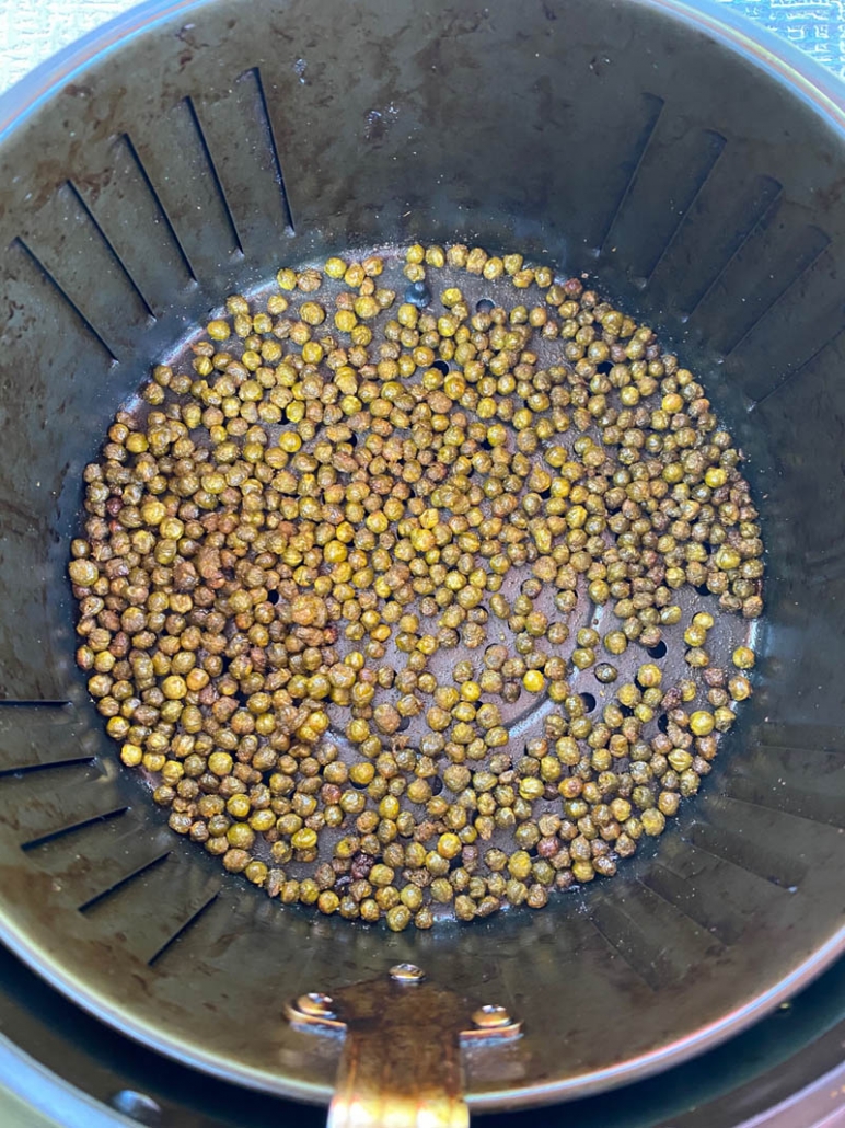 roasted green peas in air fryer 