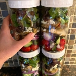Greek Chicken Mason Jar Salad Meal Prep Recipe
