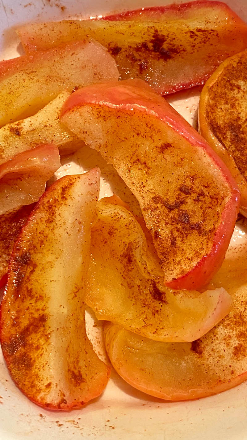 Microwave Cinnamon Apple Slices – Melanie Cooks