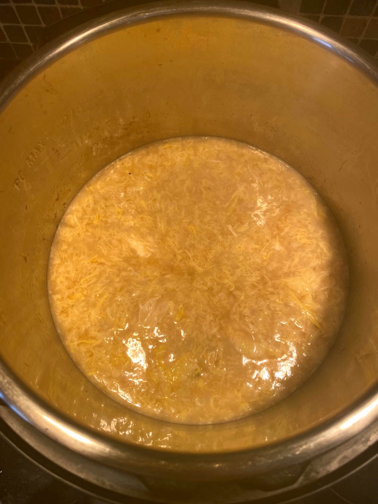 cooking egg drop soup in the Instant Pot