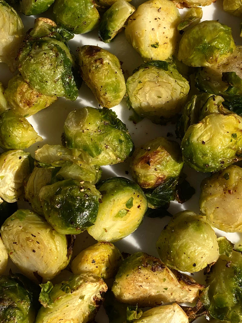 Frozen Brussels Sprouts In Air Fryer Easy Healthy Recipe Melanie Cooks