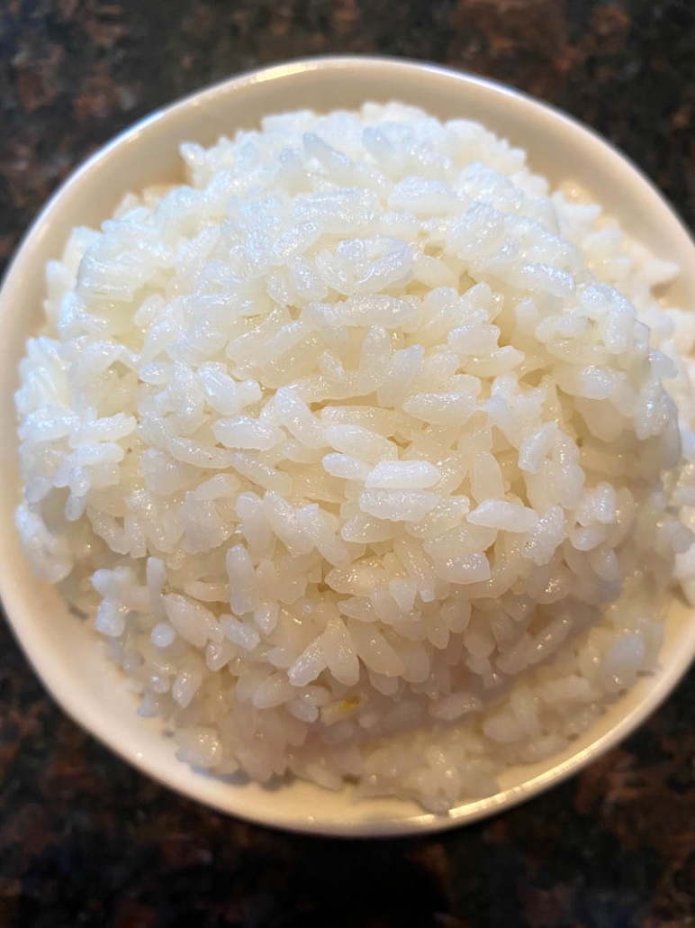 a bowl of sushi rice