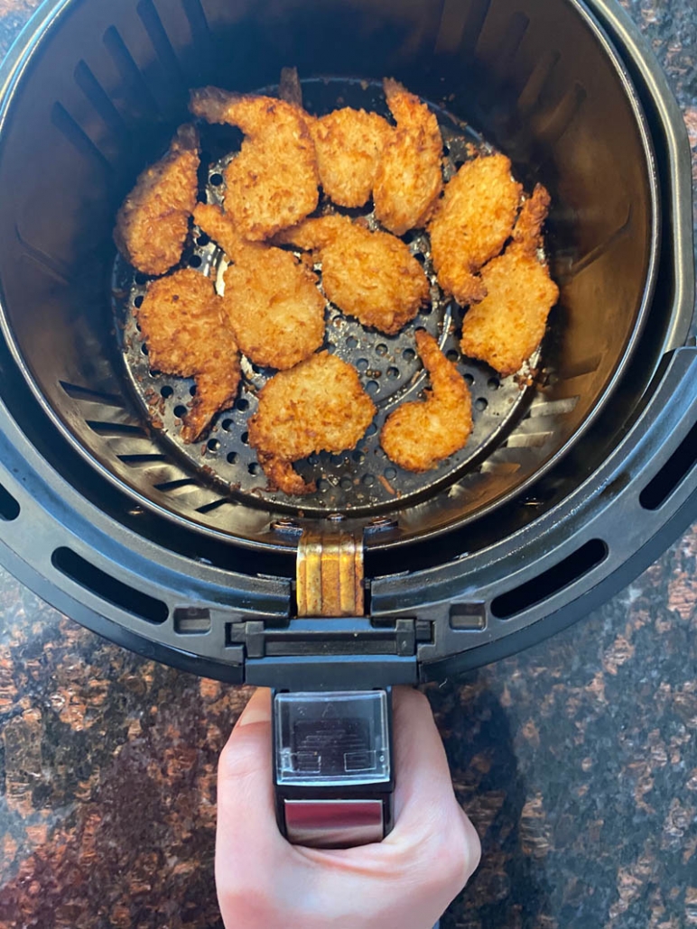 air fried frozen coconut shrimp 